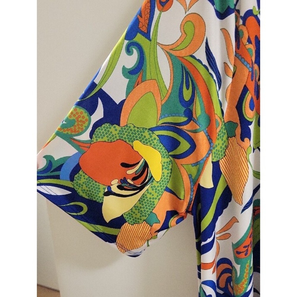 Curvie Luvie Short Sleeve Tunic Top In Lightweight Summer Mateeial Size 4xl - Picture 4 of 6